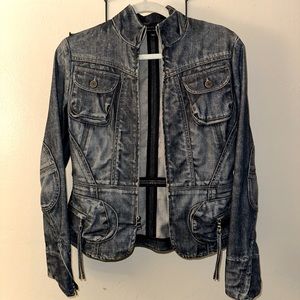 Banana Republic Denim Moto Jacket Size Small